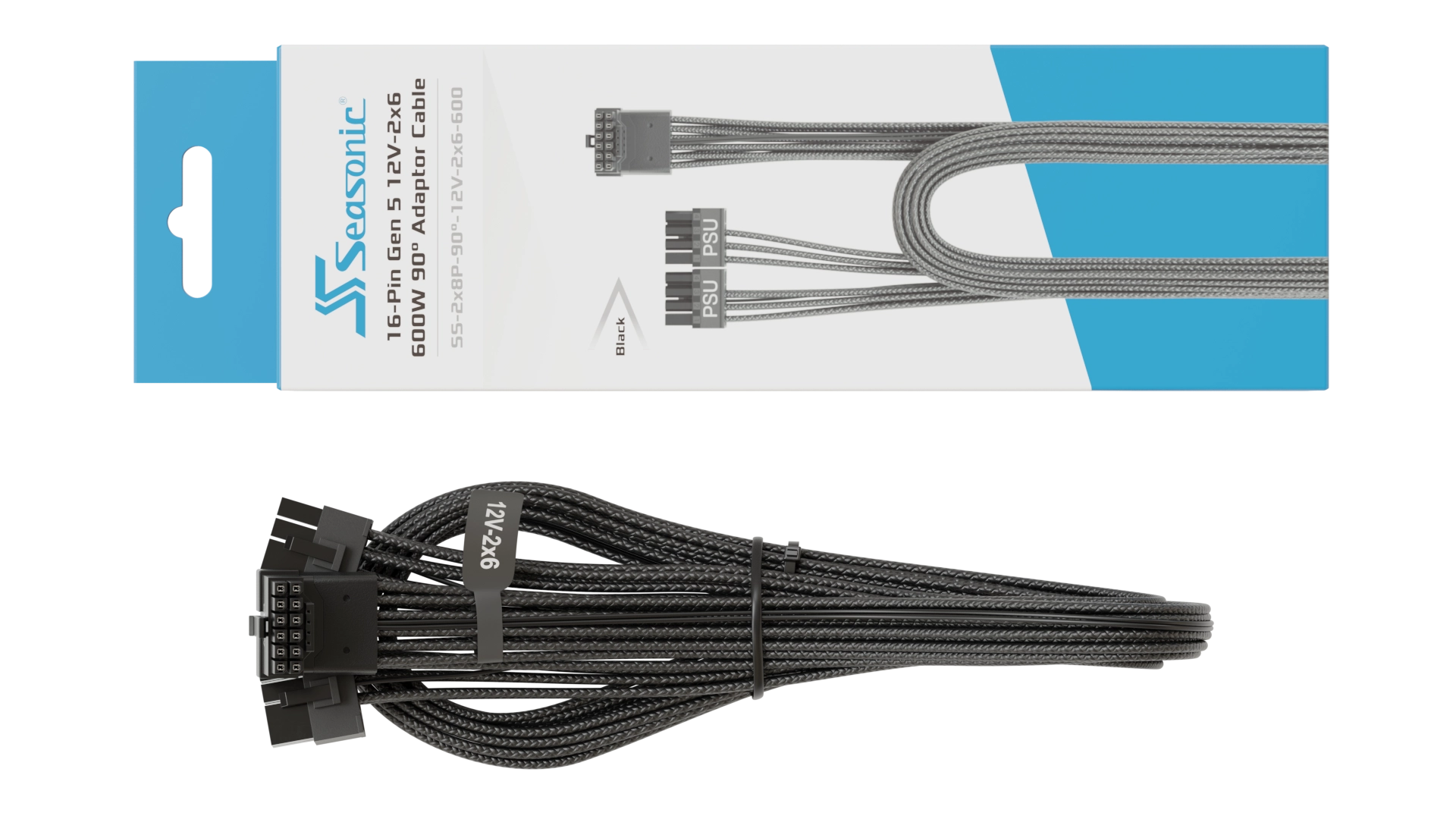 Seasonic 12V-2×6 90° Cable gallery image 3