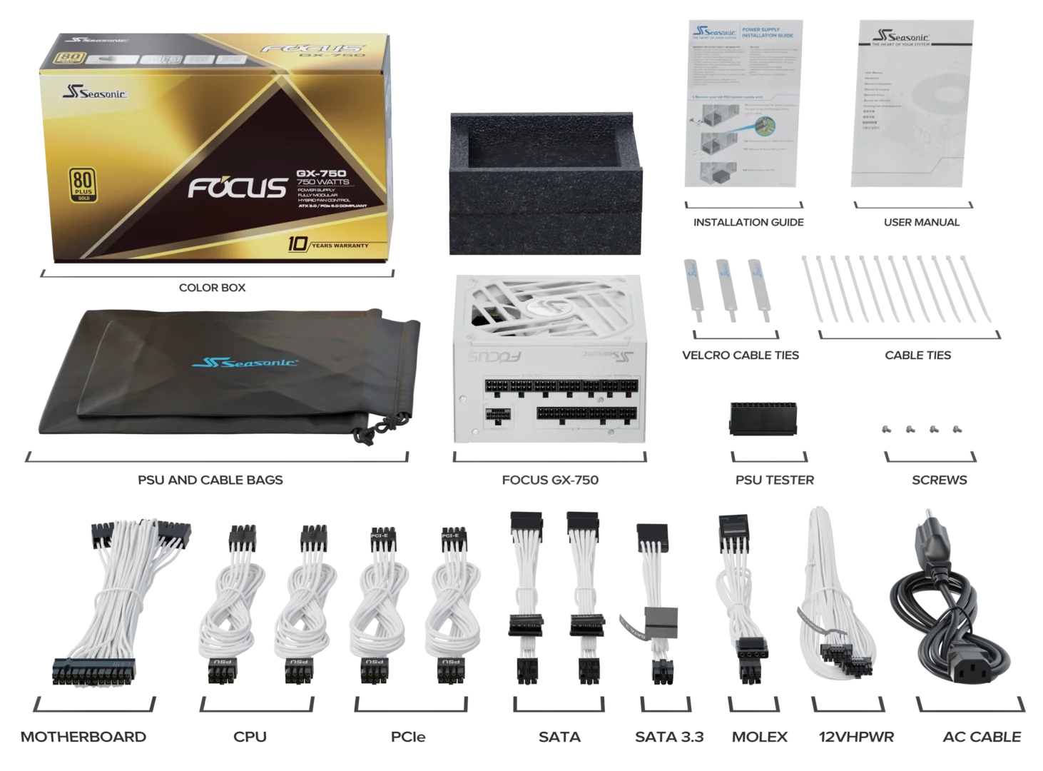 FOCUS GX WHITE ATX 3.0 - 750 gallery image 2