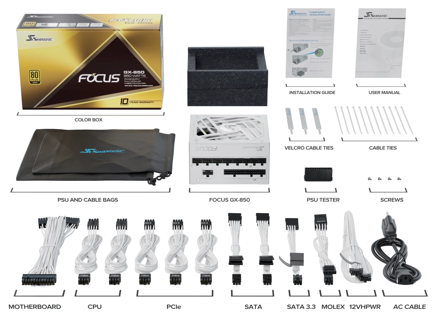 FOCUS GX WHITE ATX 3.0 - 850 gallery image 2