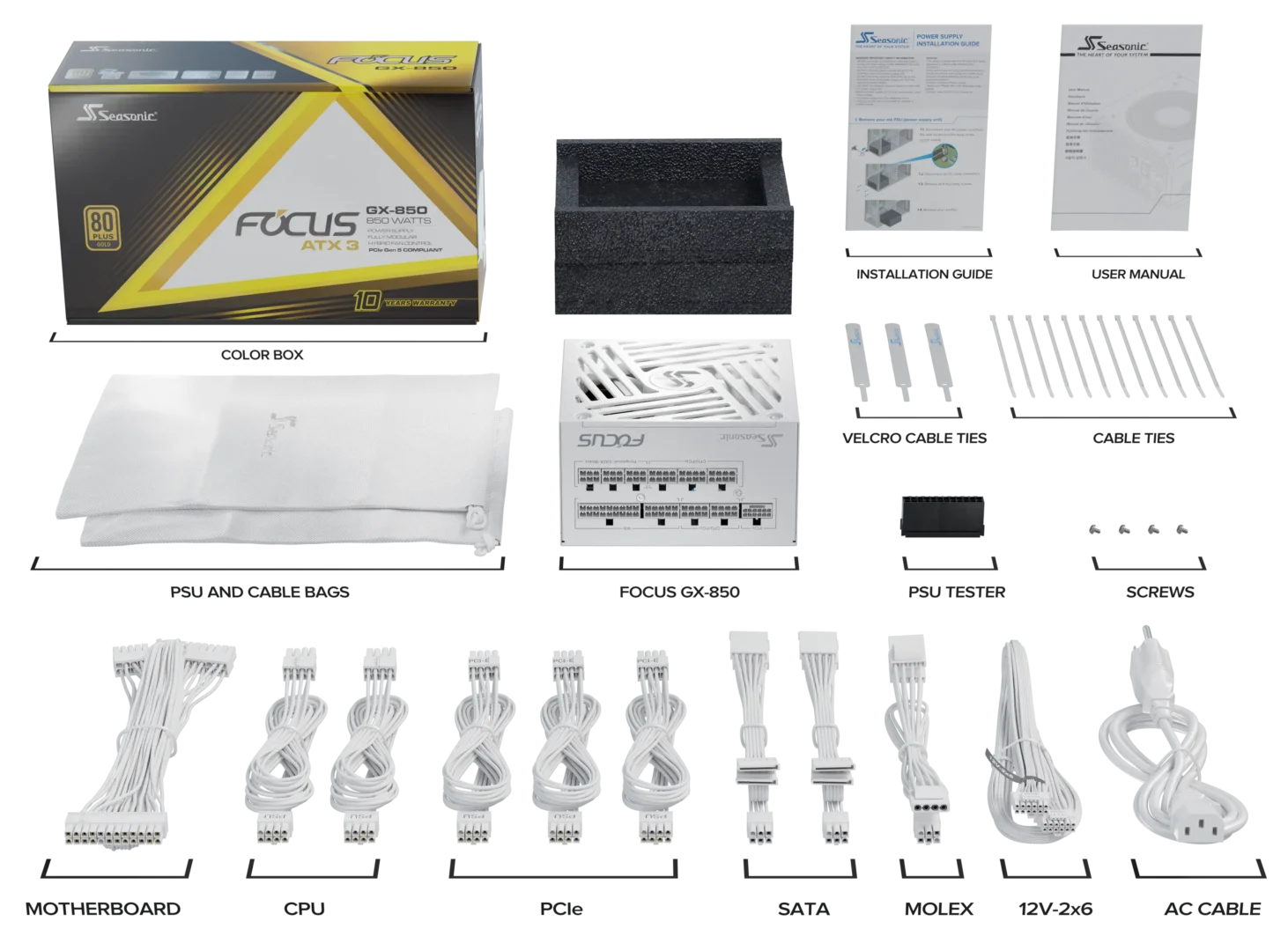 FOCUS GX White ATX 3.1 - 850 gallery image 2