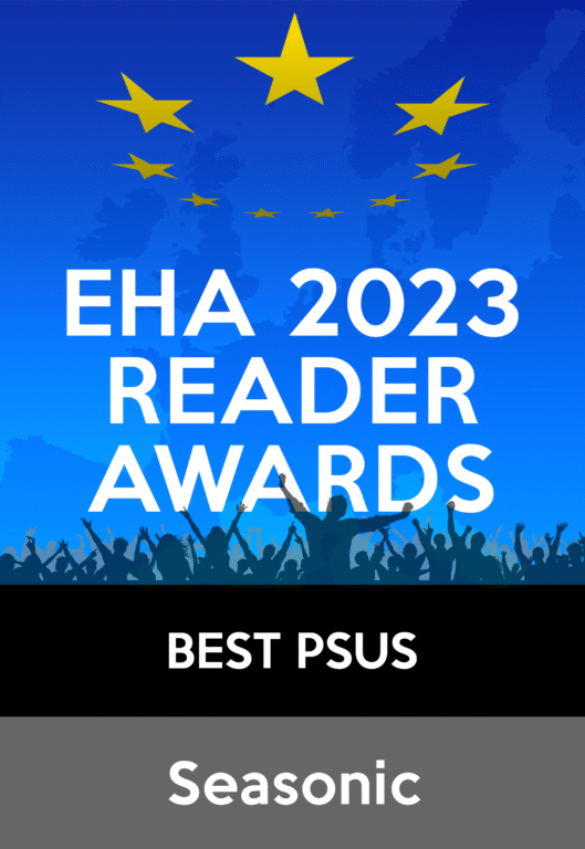 European Hardware Reader Awards 2023 for Best PSU for Seasonic