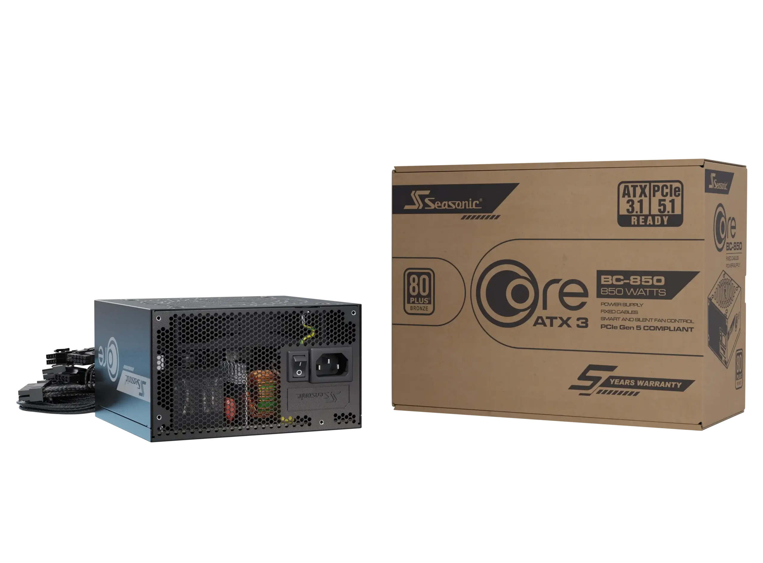 Seasonic CORE BC-850 ATX 3.1 80 PLUS Bronze Power Supply
