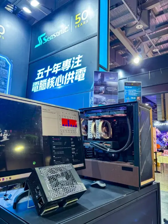 Seasonic PRIME with OptiGuard and our demo PC build with our PRIME TX-1600 ATX 3.1