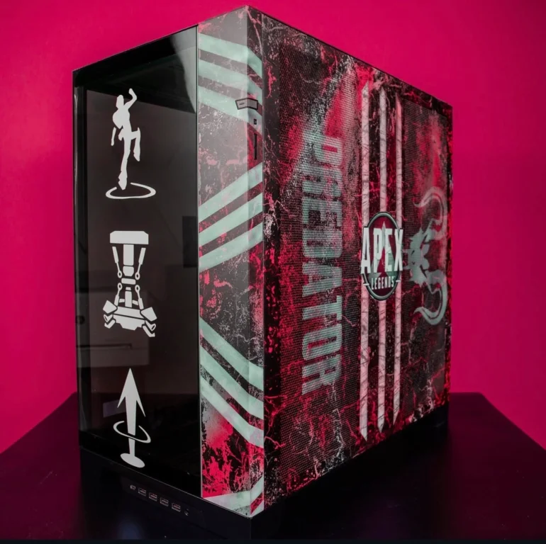 APEX Legends-themed custom PC case mod by AzpectCustomz