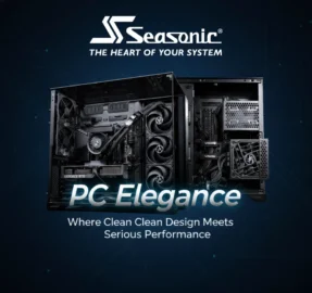 PC Elegance minimalist PC build powered by Seasonic FOCUS GX-1000 ATX 3.0