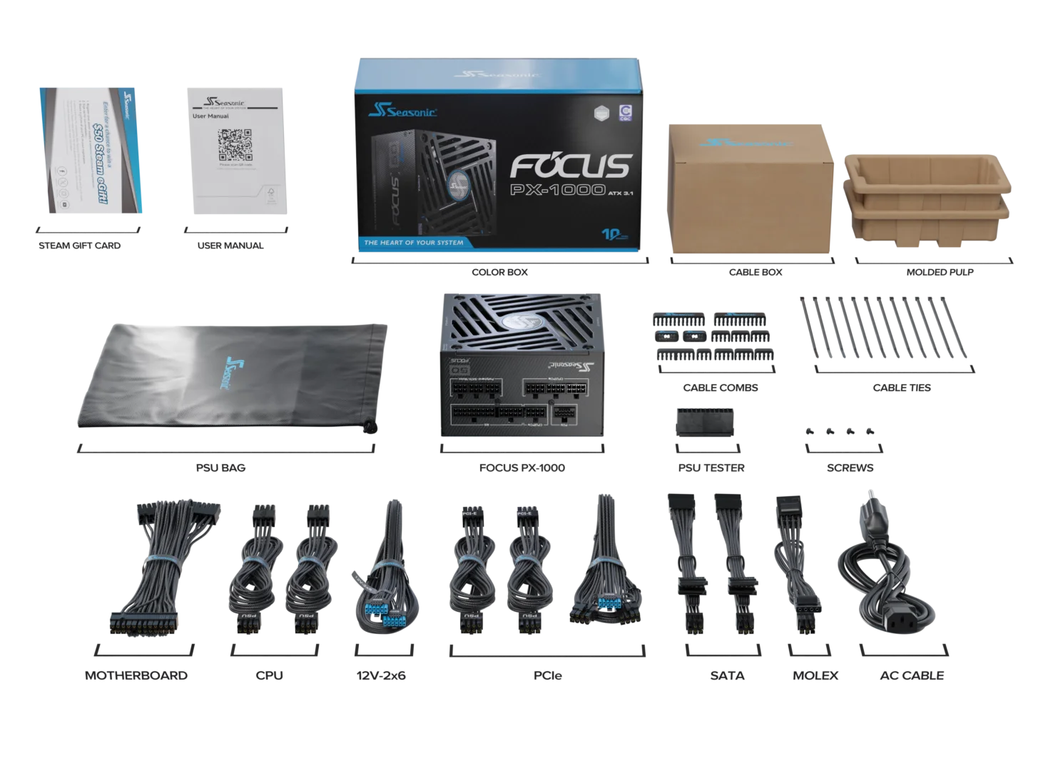 FOCUS PX ATX 3.1 v5 - 1000 gallery image 2
