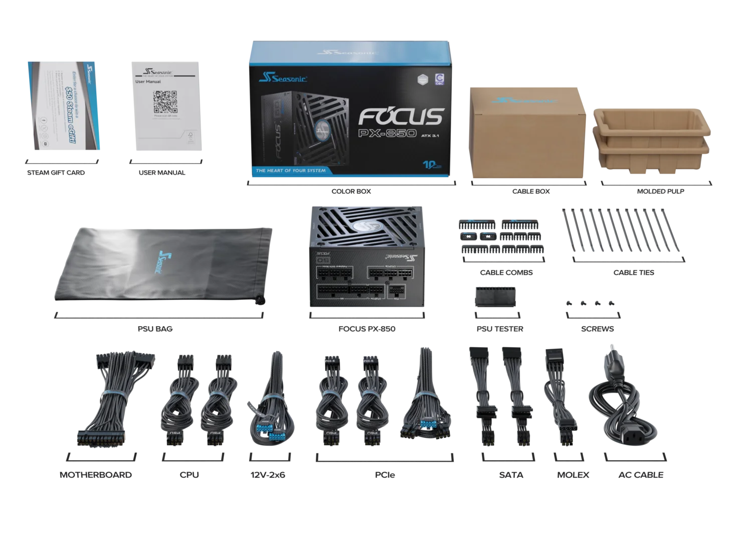 FOCUS PX ATX 3.1 v5 - 850 gallery image 2